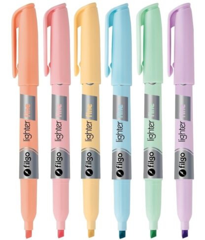 FIBRAS MARCADORES FILGO RESALTADORES X UNIDAD COLOR PASTEL CELESTE
