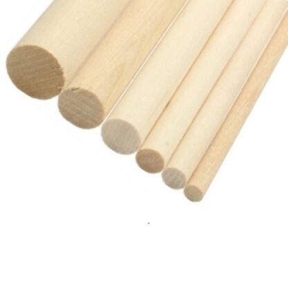 MADERA BALSA VARILLA DE 1 M CON 2 MM DE DIAMETRO REDONDA