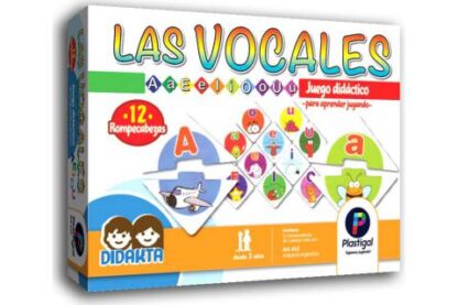 PLASTIGAL. JUEGO DIDACTICO VOCALES