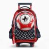MOCHILA FOOTY CON CARRO GRANDE 18″ – Futbol Mundial Con Luz F 1751 Rojo