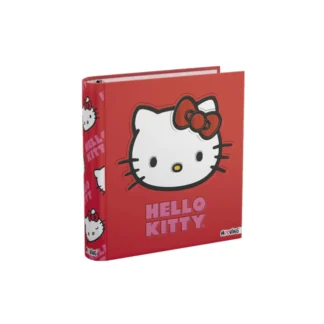 Carpeta Escolar 3 x 40 mm N 3 con dibujo Kitty Roja