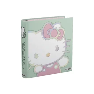 Carpeta Escolar 3 x 40 mm N 3 con dibujo Kitty Verde