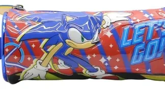 Cartuchera Canopla Tubo Sonic Cresko Legitima Roja