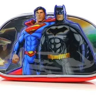 Cartuchera Liga De La Justicia 3d 1 Cierre Lj261 Color Rojo Liso