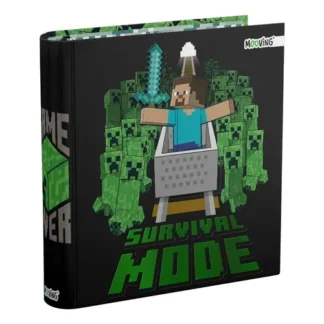 Carpeta Escolar 3 x 40 mm N 3 con dibujo Minecraft 3