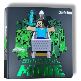 Carpeta Escolar 3 x 40 mm N 3 con dibujo Minecraft 3