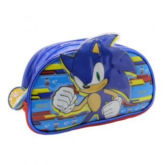 CARTUCHERA 2 CIERRES SONIC AZUL CRESKO