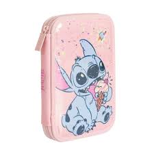 CARTUCHERA MOOVING 1 PISO STITCH HELADO