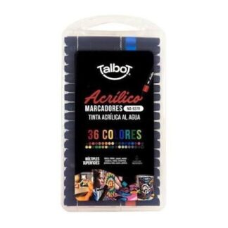 MARCADORES TALBOT ACRILICOS X 36